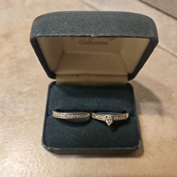 Wedding ring and band - Picture 1 of 3